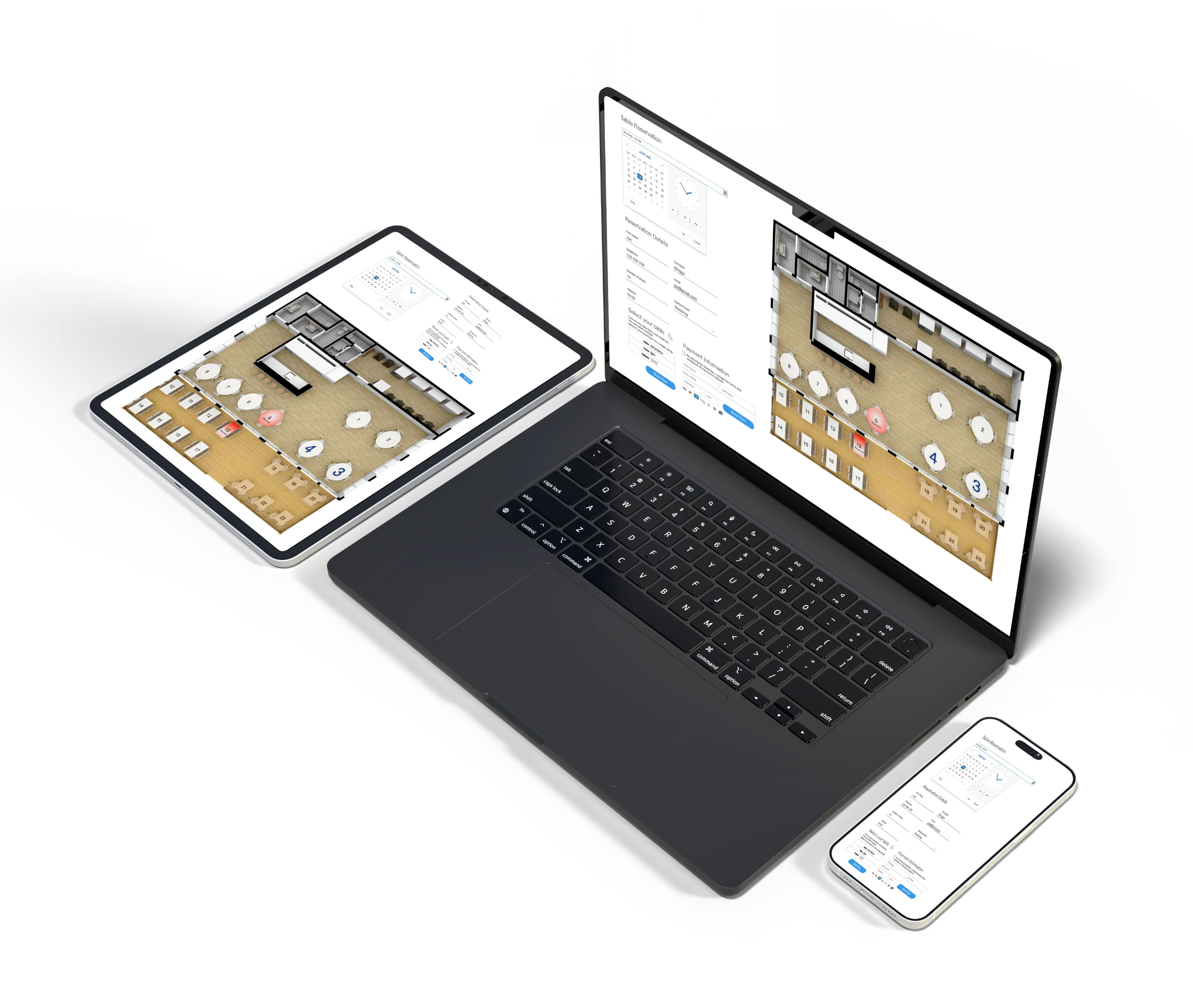 A website and mobile app from one system